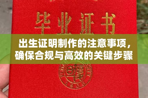 郫县出生证明制作的注意事项，确保合规与高效的关键步骤