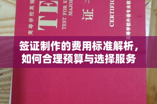 郫县签证制作的费用标准解析，如何合理预算与选择服务