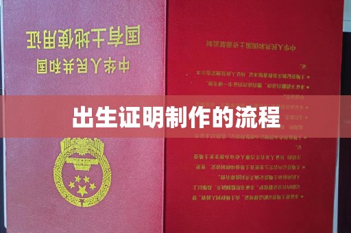 郫县出生证明制作的流程