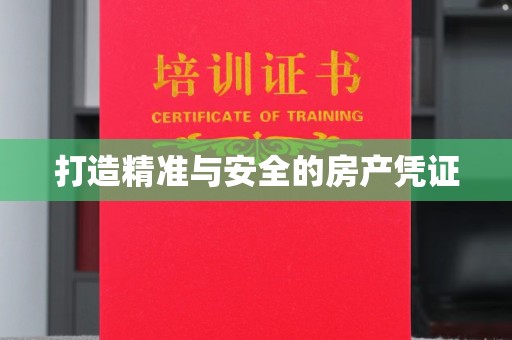 郫县打造精准与安全的房产凭证